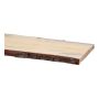 HYLLEPLATE FURU MED BARK 26X160-200X1200MM