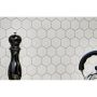 MOSAIKK HEXAGON HVIT BLANK 5,1X5,9CM