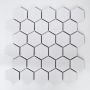 MOSAIKK HEXAGON HVIT BLANK 5,1X5,9CM