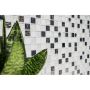 MOSAIKK SELVKLEBENDE CRYSTAL/STEEL WHITE SAM 4CM24