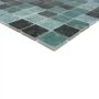 MOSAIK NATUR KVADRAT ØKO BALI GLASS/STEIN GRØNN BLANDING