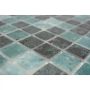 MOSAIK NATUR KVADRAT ØKO BALI GLASS/STEIN GRØNN BLANDING