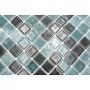 MOSAIK NATUR KVADRAT ØKO BALI GLASS/STEIN GRØNN BLANDING