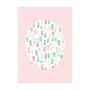 POSTER KOMAR  SHELLY PATTERNS ROSE 30 X 40 CM