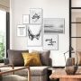 MALERI & DEKORBILDE REINDERS SLIM RAMME SVART LEPPER I LINJE 20X30CM