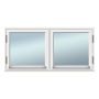 VINDU SOLID ELEMENTS SIDEHENGT 12X6 2-LUFT 2-GLASS HVITMALT