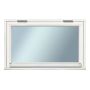 VINDU SOLID ELEMENTS OVERHENGT 8X5 2-GLASS HVITMALT