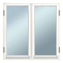 VINDU SOLID ELEMENTS SIDEHENGT 10X10 2-LUFT HVITMALT 2-GLASS 