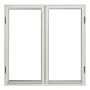 VINDU SOLID ELEMENTS SIDEHENGT 10X10 2-LUFT HVITMALT 2-GLASS 