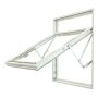 VINDU SOLID ELEMENTS TOPPSVING 3-GLASS 10X12 HVITMALT