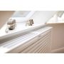 RADIATORSKJULER LUNDBERGS YOKO HVIT 1450X700MM 