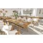 BENKEPLATE INTERBUILD TEAK 1 SIDE UKANTET 2200X635X30MM