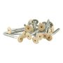 SKRUER FIBROTECH 5.0X45MM BEIGE 100STK