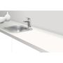 BENKEPLATE RESOPAL LAMINAT PEARL WHITE 90 25X600X2600MM