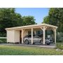 CARPORT PALMAKO KARL 23,1M² MED BOD
