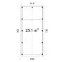 CARPORT PALMAKO ROBERT 23,1M² MED BOD