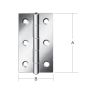 HENGSEL VORMANN  100X52MM GALVANISERT