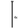BORDBEN ELEMENT-SYSTEM Ø30X700 MM SVART 4 STK                             