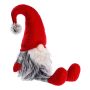 NISSE SITTENDE 42CM RØD/GRÅ