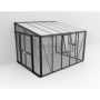 DRIVHUS VITAVIA HELENA 8600 TRE/GLASS/POLY SVART 8,6M²