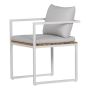 LENESTOL SENSUM EKSJÖ TEAK HVIT 2-PACK