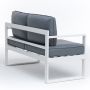 LOUNGESOFA SUNFUN SALTÖ 2-SETER HVIT