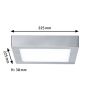 LED-PANEL PAULMANN LUNAR 225X225MM 15,4W 230V KROM