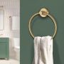 HÅNDKLERING SMEDBO HOME BØRSTET MESSING Ø17 CM