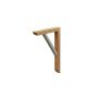 HYLLEKNEKT LUNDBERGS CARL EIK/METAL 180X30X265