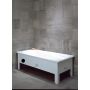 BADEKAR HALVFRONT SVEDBERGS  160CM HVIT