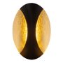VEGGLAMPE GLOBO ALEXANDRA SVART 210X150MM