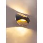 VEGGLAMPE GLOBO ALEXANDRA SVART 210X150MM