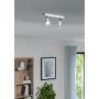 SPOTLIGHT EGLO SARRIA LED 2X5W GU10 HVIT/STÅL