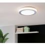LAMPE VEGG/TAK EGLO CARPI  16W LED IP44 KROM/HVIT 