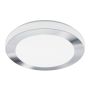 LAMPE VEGG/TAK EGLO CARPI  16W LED IP44 KROM/HVIT 