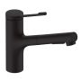 KJØKKENBATTERI HANSGROHE ZESIS LEAN M34 SVART M/UTTREKKSTUT
