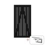 ENKELTPORT PLUS TANGENT SVART BESLAG 95X180CM