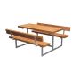 BORD-/BENKSETT PLUS BASIC JUNIOR FOR BARN MED 2 RYGGSTØTTER THERMOWOOD 118 CM