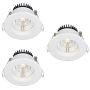 DOWNLIGHT MARKSLÖJD TYR LED HVIT 3-PACK