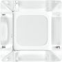 MØBELKNOTT 33X14MM TRANSPARENT HVIT