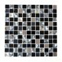 MOSAIKK SQUARE CRYSTAL/STEEL BLACK/GLASS