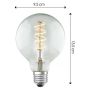 LYSPÆRE HOME SWEET HOME SPIRAL LED KLARGLASS E27 4W