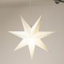 ADVENTSSTJERNE MARKSLÖJD SATURNUS 45CM HVIT