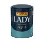 VEGGMALING JOTUN LADY AQUA MATT HVIT BASE 0,68 L