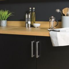 DEKORFOLIE D-C-FIX SILKEMATT SORT SELVKLEBENDE 90X210CM