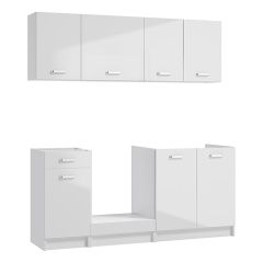 MINIKJØKKEN RIVA FIRST KJØKKENSETT 180CM HVIT